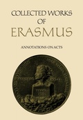 Cover: Collected Works of Erasmus - University of Toronto Press