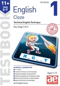 Cover: 11+ English Year 5-7 Cloze Testbook 1 - Accelerated Education Publications Ltd