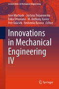 Cover: Innovations in Mechanical Engineering IV - Springer