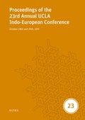 Cover: Proceedings of the 23rd Annual UCLA Indo-European Conference - Buske, H