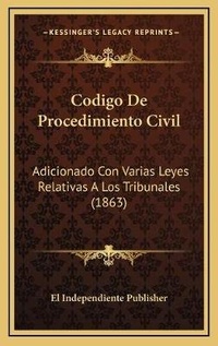 Abbildung von: Codigo De Procedimiento Civil - Kessinger Publishing