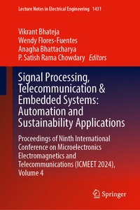 Enlarge image Cover: Signal Processing, Telecommunication and Embedded Systems: Automation and Sustainability Applications - Springer Nature Switzerland AG