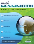 Cover: Math Mammoth Grade 7-B Worktext - Math Mammoth