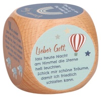 Abbildung von: Butzon & Bercker Gebetswürfel Abendgebete 6 x 6 x 6 cm - aus naturbelassenem Buchenholz, farbig geprägt, kindgerechte Gebete, ideal für Abendritual, Taufe oder Schulanfang - Butzon & Bercker