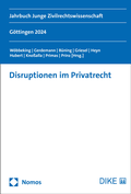 Cover: Disruptionen im Privatrecht - Dike Verlag Z&uuml;rich