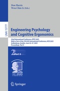Cover: Engineering Psychology and Cognitive Ergonomics - Springer