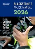 Bild: Blackstone's Police Manuals Volume 3: General Police Duties 2026 - Oxford University Press