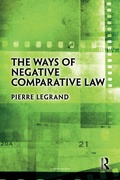 Cover: The Ways of Negative Comparative Law - Routledge