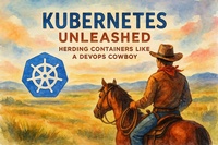 Enlarge image Cover: Kubernetes Unleashed: Herding Containers Like a DevOps Cowboy - Scott Markham