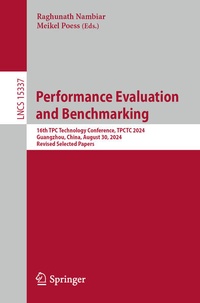 Enlarge image Cover: Performance Evaluation and Benchmarking - Springer
