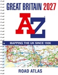Cover: A -Z Great Britain Road Atlas 2027 (A4 Spiral) - HarperCollins