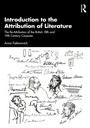 Cover: Introduction to the Attribution of Literature - Routledge