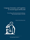 Cover: Language, Semantics, and Cognition in Ancient Egypt and Beyond - Yale Egyptological Institute
