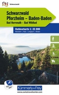 Abbildung von: Kümmerly+Frey Outdoorkarte Deutschland 52 Schwarzwald, Pforzheim, Baden-Baden 1:35.000 - Hallwag Kümmerly+Frey