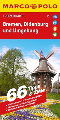 Abbildung von: MARCO POLO Freizeitkarte 10 Bremen, Oldenburg und Umgebung 1:100.000 - MARCO POLO ein Imprint von MAIRDUMONT