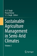 Cover: Sustainable Agriculture Management in Semi-Arid Climates - Springer