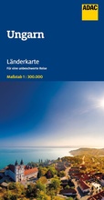 Abbildung von: ADAC Länderkarte Ungarn 1:300.000 - ADAC Kartografie ein Imprint von MAIRDUMONT