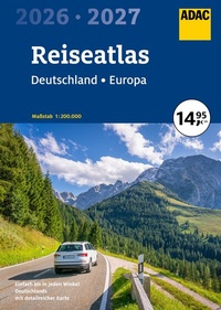 Abbildung von: ADAC Reiseatlas 2026/2027 Deutschland 1:200.000, Europa 1:4,5 Mio. - ADAC Kartografie ein Imprint von MAIRDUMONT