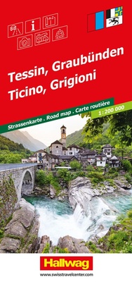 Abbildung von: Tessin, Graubünden 1:200.000 - Hallwag Kümmerly+Frey