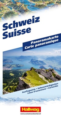 Abbildung von: Hallwag Panoramakarte Panoramakarte Schweiz - Hallwag Kümmerly+Frey