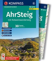 Abbildung von: KOMPASS Wanderführer Ahrsteig mit Rotweinwanderweg, 30 Touren/Etappen mit Extra-Tourenkarte - KOMPASS-Karten