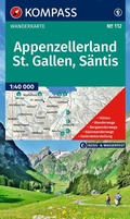 Abbildung von: KOMPASS Wanderkarte 112 Appenzellerland, St. Gallen, Säntis 1:40.000 - KOMPASS-Karten