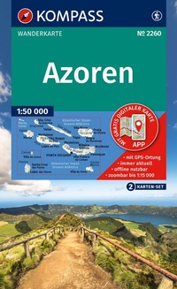 Abbildung von: KOMPASS Wanderkarten-Set 2260 Azoren (2 Karten) 1:50.000 - KOMPASS-Karten
