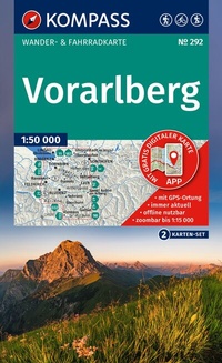 Abbildung von: KOMPASS Wanderkarten-Set 292 Vorarlberg (2 Karten) 1:50.000 - KOMPASS-Karten