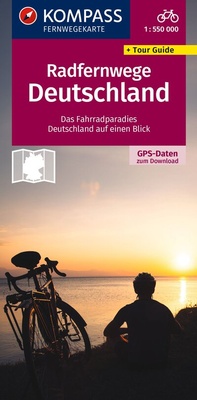 Abbildung von: KOMPASS Radfernwegekarte Radfernwege Deutschland 1:550.000 - KOMPASS-Karten