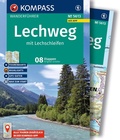 Cover: KOMPASS Wanderf&uuml;hrer Lechweg mit Lechschleifen, 16 Touren und Etappen mit Extra-Tourenkarte - KOMPASS-Karten