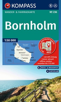 Abbildung von: KOMPASS Wanderkarte 236 Bornholm 1:50.000 - KOMPASS-Karten
