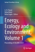 Cover: Energy, Ecology and Environment, Volume 1 - Springer