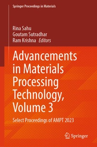 Enlarge image Cover: Advancements in Materials Processing Technology, Volume 3 - Springer Nature Switzerland AG