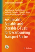 Cover: Sustainable, Scalable and Storable E-Fuels for Decarbonising Transport Sector - Springer Nature Switzerland AG