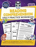 Cover: Reading Comprehension Grade 4 Daily Practice Workbook - Polymath Panda