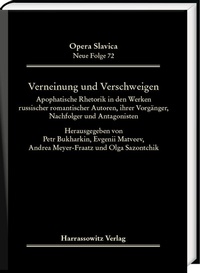 Abbildung von: Verneinung und Verschweigen - Harrassowitz Verlag