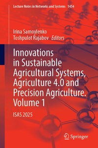 Abbildung von: Innovations in Sustainable Agricultural Systems, Agriculture 4.0 and Precision Agriculture. Volume 1 - Springer