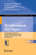 Cover: HCI International 2025 Posters - Springer