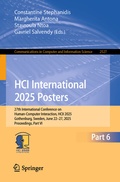 Cover: HCI International 2025 Posters - Springer