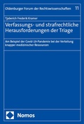 Abbildung von: Verfassungs- und strafrechtliche Herausforderungen der Triage - Nomos