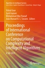 Cover: Proceedings of International Conference on Computational Complexity and Intelligent Algorithms - Springer Nature Switzerland AG