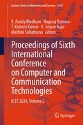 Cover: Proceedings of Sixth International Conference on Computer and Communication Technologies - Springer