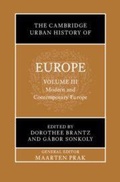 Cover: The Cambridge Urban History of Europe: Volume 3, Modern and Contemporary Europe - Cambridge University Press