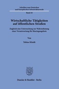 Bild: Wirtschaftliche Tätigkeiten auf öffentlichen Straßen - Duncker & Humblot