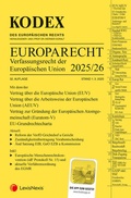Cover: KODEX EU-Verfassungsrecht (Europarecht) 2025/26 - inkl. App - LexisNexis Verlag ARD ORAC GmbH