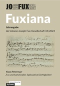 Cover: Fuxiana. Jahresgabe der Johann Joseph Fux-Gesellschaft 34/2024 - Leykam