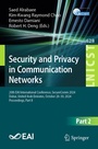 Cover: Security and Privacy in Communication Networks - Springer