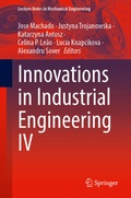 Cover: Innovations in Industrial Engineering IV - Springer