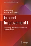 Cover: Ground Improvement I - Springer