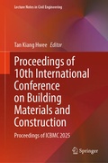 Cover: Proceedings of 10th International Conference on Building Materials and Construction - Springer Nature Switzerland AG